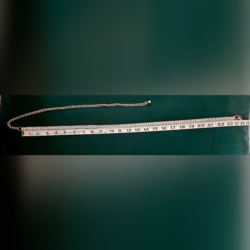 Windsor Silver Gleaming Rhinestone Belt and Gold Dainty Rhinestone Belt (Set 2) - Picture 15 of 16